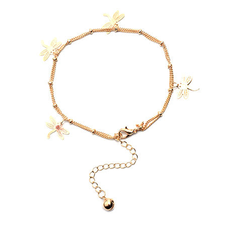 Dragonfly Charms Anklet