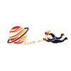 Planet & Spaceman Collar Pin