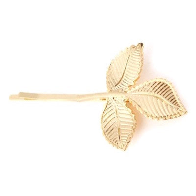 Leaf Barrettes Hairclips (Pair)