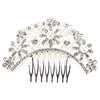 Wedding Flowers Comb Pin