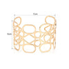 Abstract Circles Cuff Bracelet