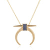 Geometric Horn Pendant Necklace