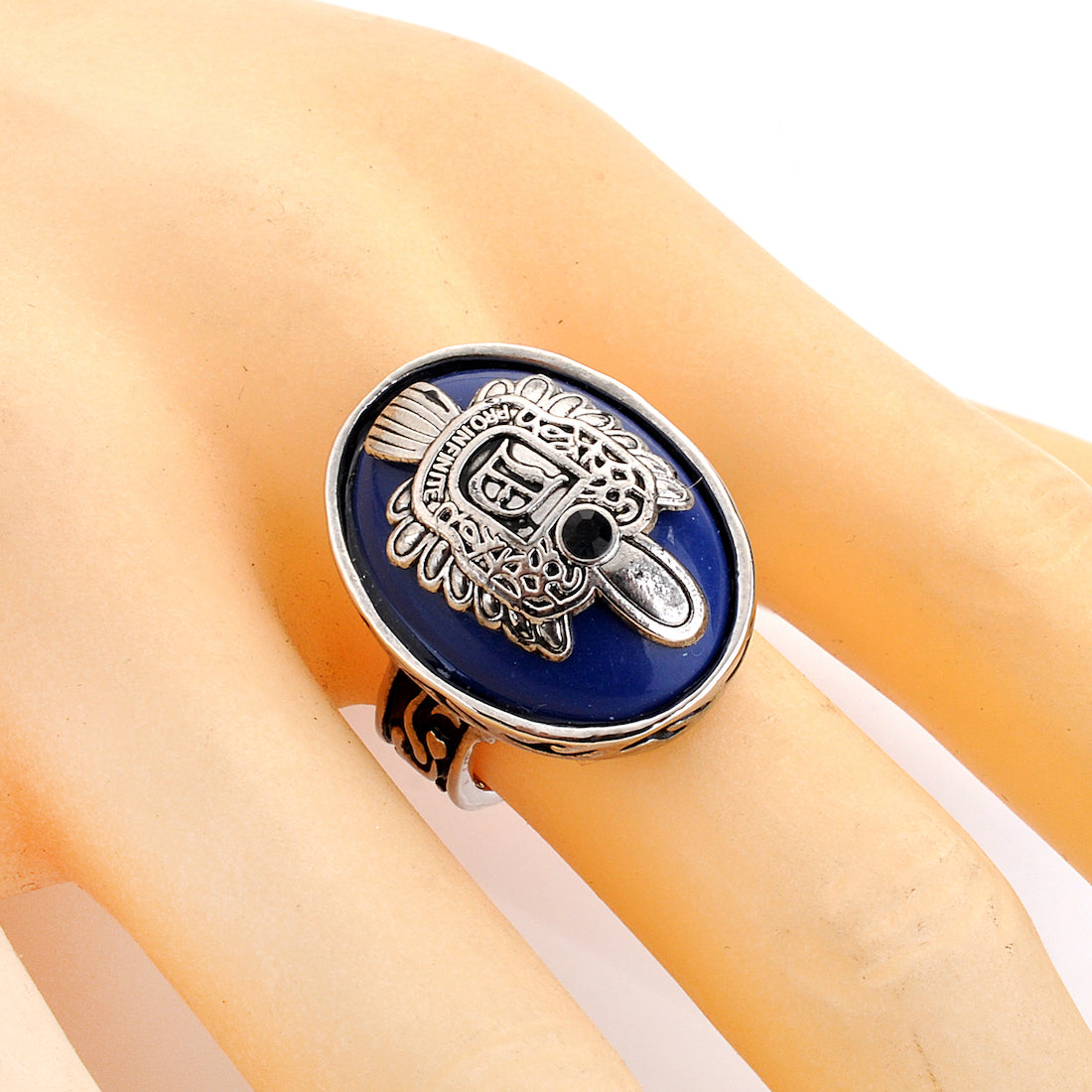 1 pc The Vampire Diaries Rings Elena Gilbert Daylight Rings Vintage Crystal  Ring With Blue Lapis FashionJewelry Movies Cosplay - AliExpress