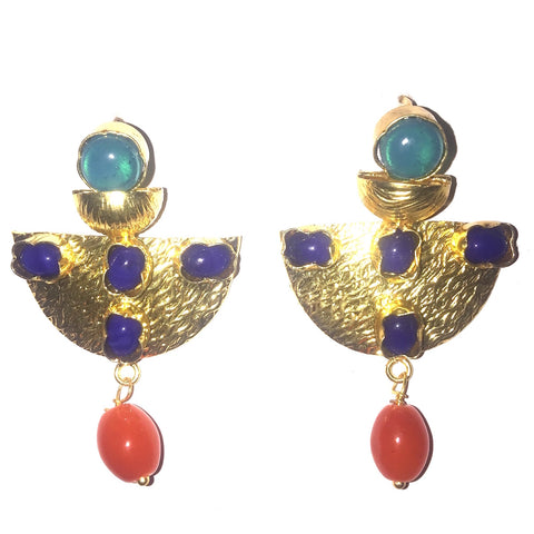 Beaded Matka Danglers