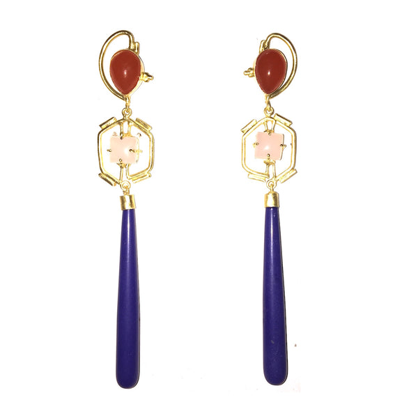 Long Bar Mosaic Danglers