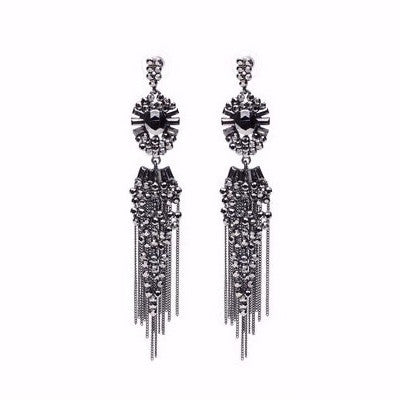 Chunky Metal Fringes Earrings