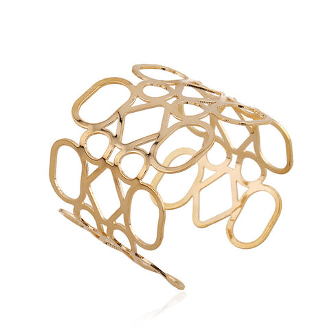 Abstract Circles Cuff Bracelet