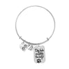 DOG HAIR COMPLETES THE OUTFIT Adjustable Bangle Bracelet