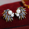 Abstract Spikes Stud Earrings