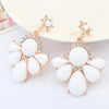 White Flowers Earrings