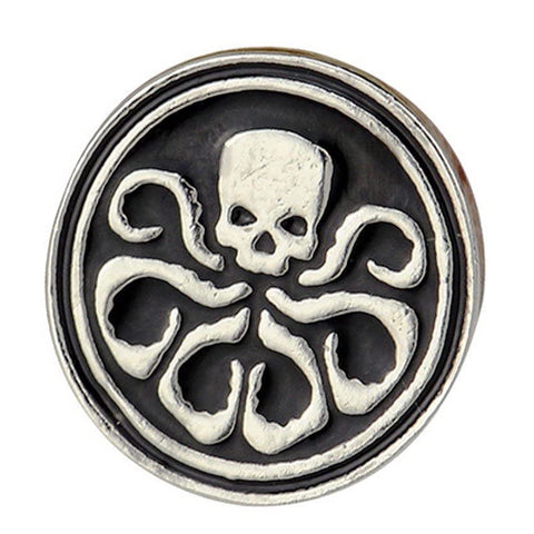 Captain America Hydra Skull Logo Collar/Lapel Pin