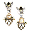 Geometric Dazzle Drop Earrings