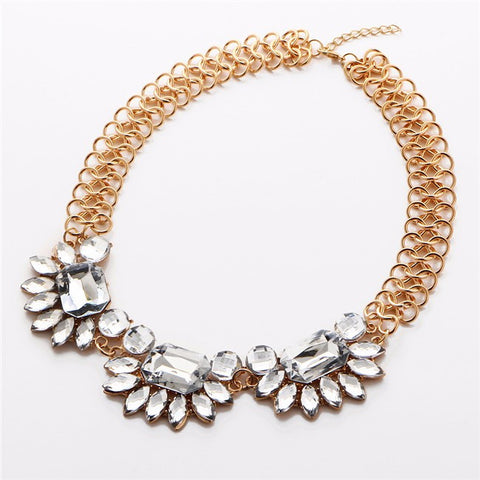 Sparkling Flowers Necklace