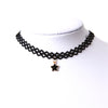 Star Pendant Black Velvet Choker