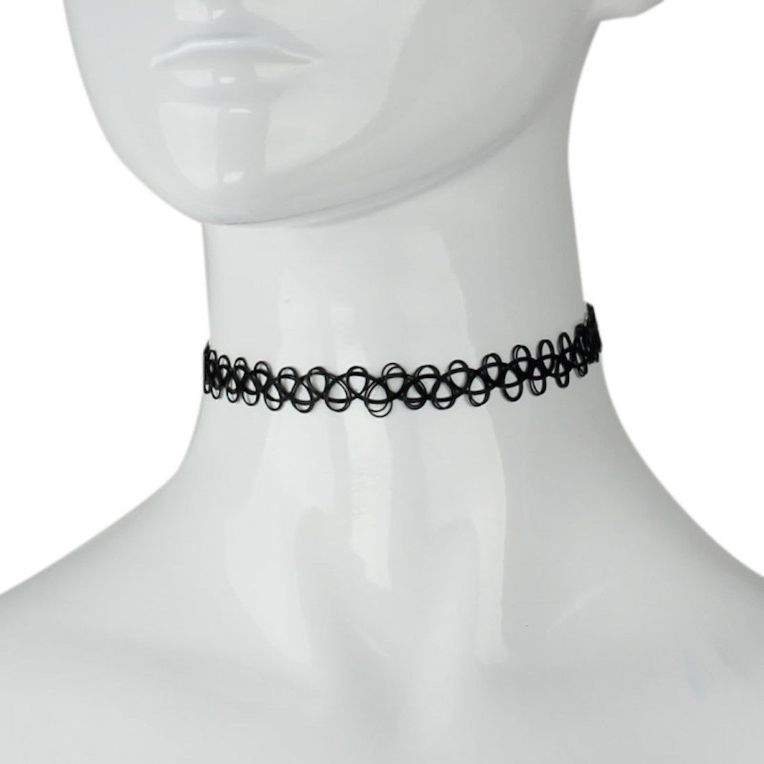 Restyle Iron Moon Collar Black Goth Punk Emo Gothic Adult Womens Necklace  Choker - Fearless Apparel