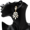 Blooming Leaves Crystal Earrings