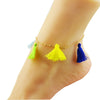 Multi Color Tassel Anklet