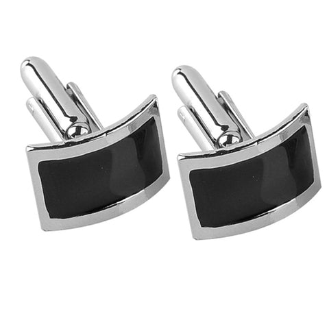 Rectangle Curved Cufflinks