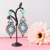 Crystal with Rivets Earrings