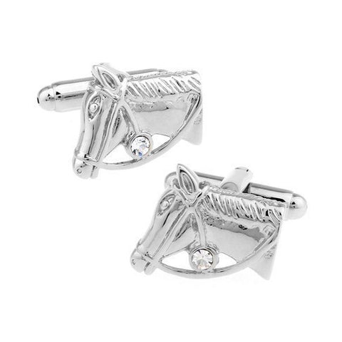Crystal Horse Cufflinks