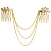 Metal Tassel Chain Comb Pin