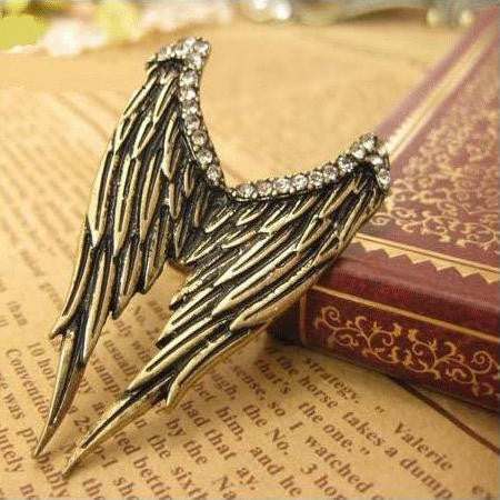 Buy Myjewel Brass Angel Wings Moving Crystal Ring Pendant Online at Best  Prices in India - JioMart.