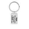 DNA DOESNT MAKE YOU FAMILY LOVE DOES Family Keychain