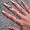 Triangle & Diamond Rings Set