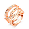Crossing Lines Ring