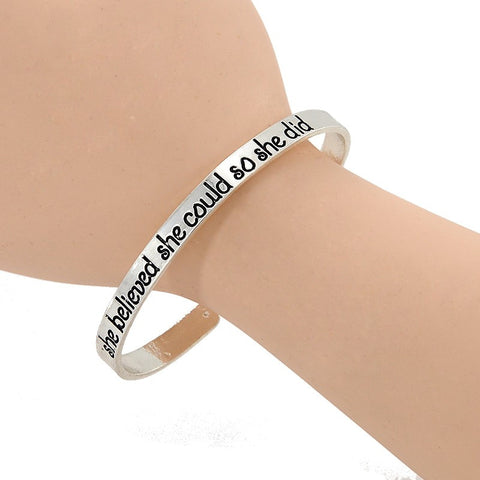 She Believed She Could Bracelet