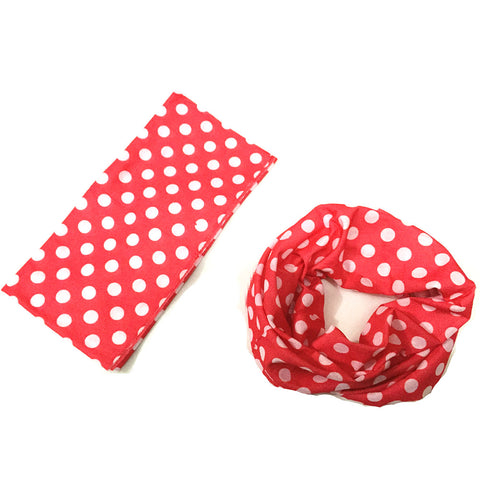 Polka Dotted Sports Scarf/Headband