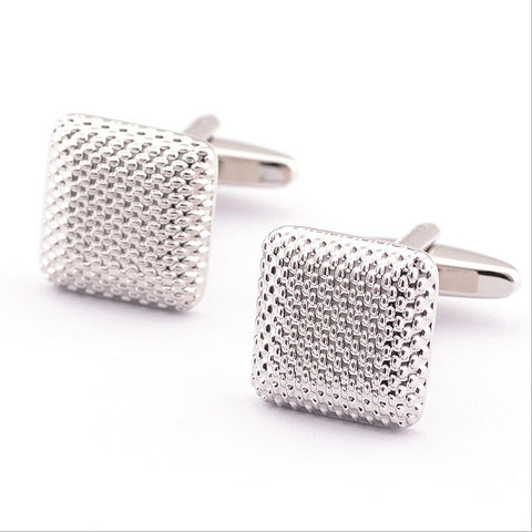 Granular Pattern Square Cufflinks