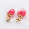 Beads Filling Double-sided Studs