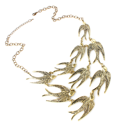 Flying Birds Necklace