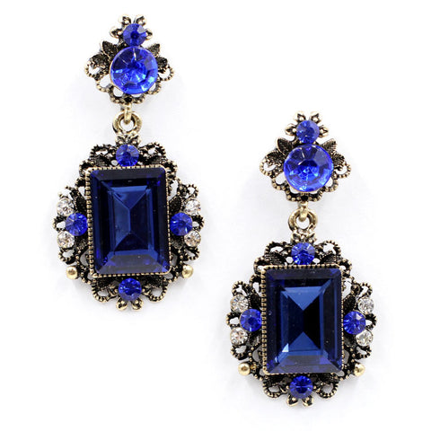 Vintage Square Drop Earrings