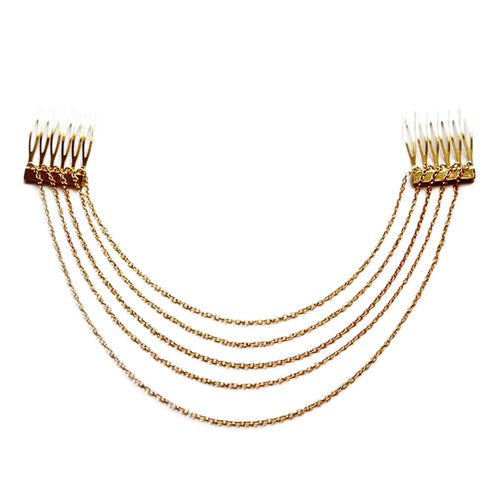 Long Tassel Chain Comb Pin