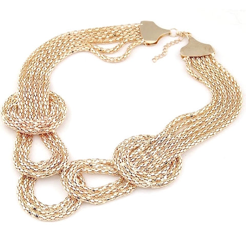 Irregular Loops Chain Necklace