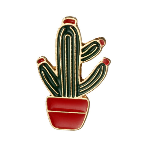 Cactus Design Pin Brooch