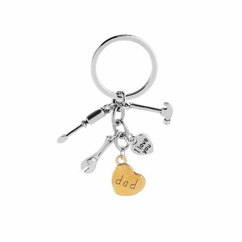 I LOVE YOU DAD Repair Tools Charms Keychain
