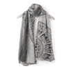 Circular Deers Print Scarf