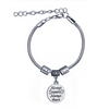 ALWAYS SISTERS ALWAYS THERE Engraved Charms Bracelet