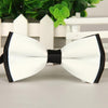 White on Black Layered Bowtie