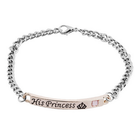 HIS PRINCESS Couple Bracelet