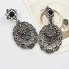 Hollow Hanging Oval Earrings