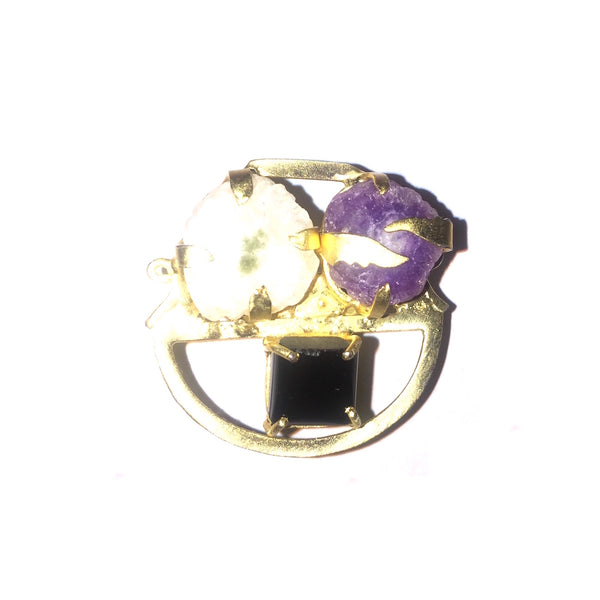 Statement Natural Stone Ring