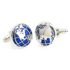 World Globe Design Cufflinks