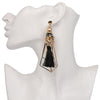 Triangle and Tassel Drop Earrings