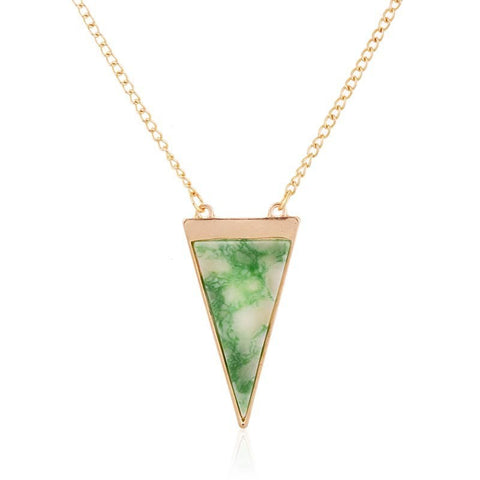 Triangle Drop Pendant Necklace