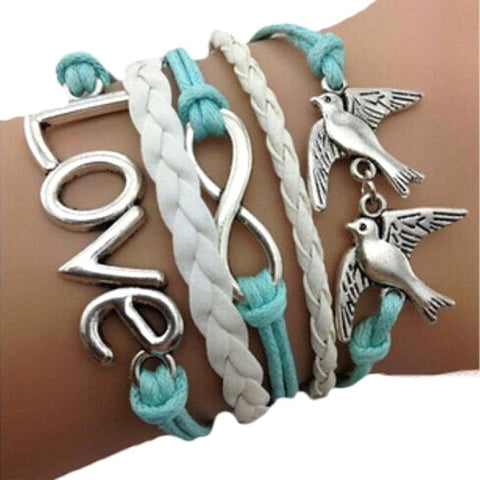 Love Anchor Pigeon Multilayer Wristband