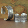 Antique Silver Carved Bracelet